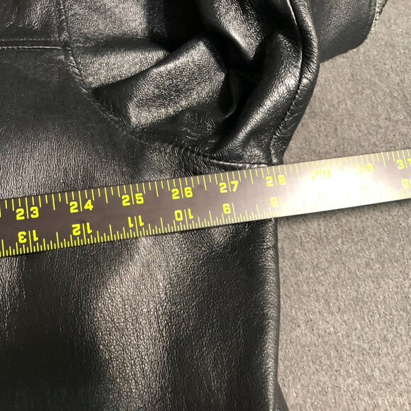 Vintage Max USA Black Leather Jacket XXL Removable Liner Included - Picture 6 of 16